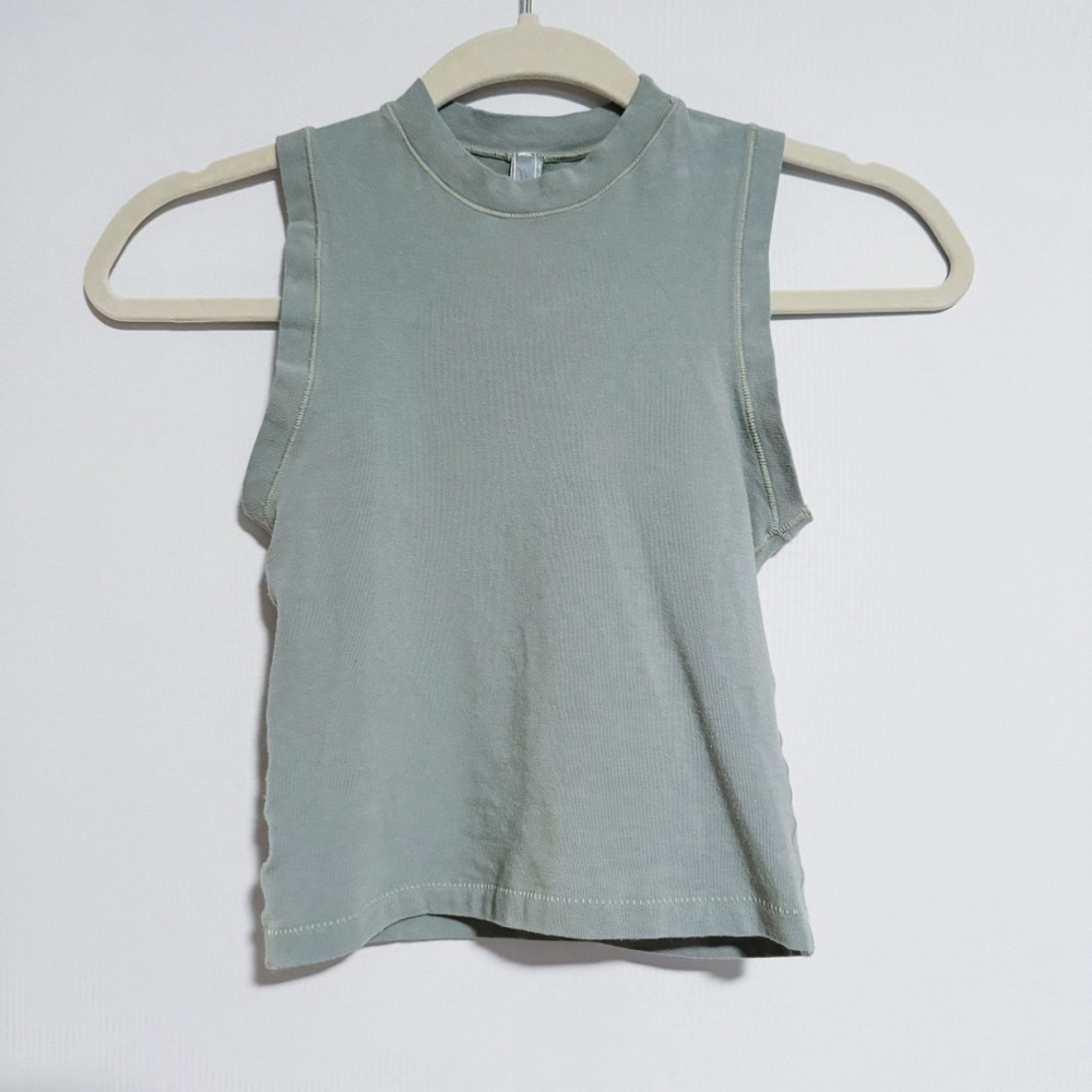 Skims - Green High Neck Tank Top